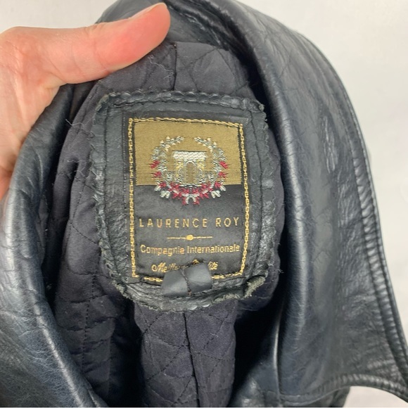 LAURENCE ROY‎ 90s Vintage Genuine Leather Jacket  SZ Med-Lg - Picture 5 of 5
